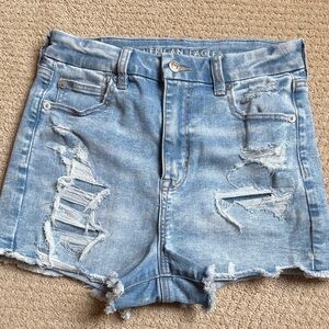 American Eagle Light Blue Denim Shorts